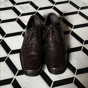 Johnston & Murphy Dark Brown Leather Oxfords